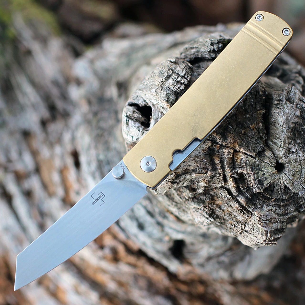 Boker Plus Tenshi - Brass (2.7" VG-10 Satin) 01BO328 3 Boker Plus Tenshi - Brass (2.7" VG-10 Satin) 01BO328