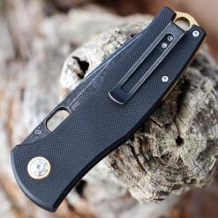 Boker Plus Fieldfolder - Blk G10 / Brass (3.41" D2 Blk SW) 01BO375 -Knives Sales BOP01BO375.2 91057.1645456494