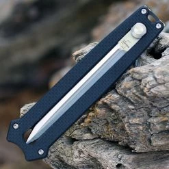 Boker Plus Slike Manual OTF - Black G10 (3" D2 Satin Dagger) 01BO411 -Knives Sales BOP01BO411.4 86041.1649704099