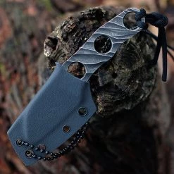 Boker Plus Kazhan - Skeletonized Neck Knife (2.2" D2 Blk SW) 02BO069 -Knives Sales BOP02BO069 55956.1651672966