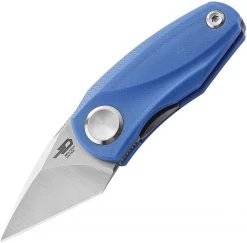Bestech Tulip Front Flipper - Blue G10 (1.5" 14C28N SW) BG38D
