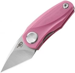 Bestech Tulip Front Flipper - Pink G10 (1.5" 14C28N SW) BG38E