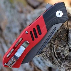 Bestech Rockface - Red / Blk G10 (3.4" D2 Black) BG46D -Knives Sales BTKG46D.3 31598.1645040044