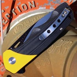Bestech Airstream - Blk / Yellow G10 (3.9" D2 Two Tone Drop Point) BG47A -Knives Sales BTKG47A.3 21496.1645031705