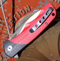 Bestech Airstream - Red / Blk G10 (3.9" D2 Two Tone Drop Point) BG47C -Knives Sales BTKG47C.1 88710.1645038228