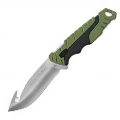 Buck 657 Large Pursuit - Green GRN (4.25" 420HC Guthook) 11890