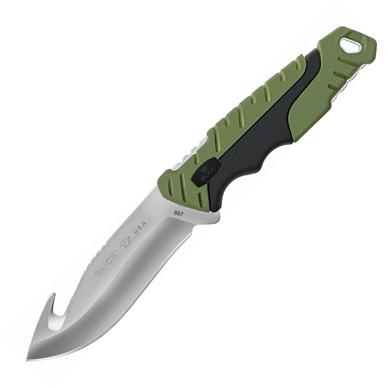 Buck 657 Large Pursuit - Green GRN (4.25" 420HC Guthook) 11890 3 Buck 657 Large Pursuit - Green GRN (4.25" 420HC Guthook) 11890