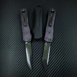 Heretic Manticore S OTF Automatic Purple Camo CF /Blk Alum (2.6" DLC Tanto) H023-6A-PUCF