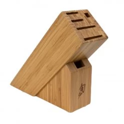 Shun Classic Blonde Starter Block Set (5 pcs) - PakkaWood (VG-MAX and Damascus) DMS0540W -Knives Sales Block 76074.1645656712