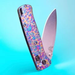 Flytanium Limited Edition "Kaleidoscope" Ti Crossfade Scales - Benchmade Bugout -Knives Sales Bugout kaleidoscope 83644.1649441176