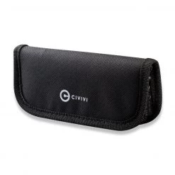 CIVIVI Pouch - Blk Nylon Zipper Knife Pouch (Polishing Cloth, Stickers) C-01