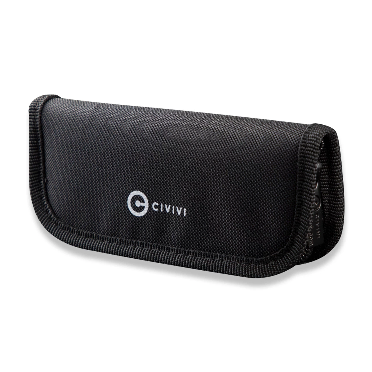 CIVIVI Pouch - Blk Nylon Zipper Knife Pouch (Polishing Cloth, Stickers) C-01 3 CIVIVI Pouch - Blk Nylon Zipper Knife Pouch (Polishing Cloth, Stickers) C-01