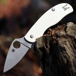 Spyderco Urban Slipit Sprint Run Ivory G10 (2.4" Damasteel) C127GPIVD