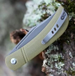 Civivi Appalachian Drifter Slip Joint C2015B, 2.96" Gray Stonewash S35VN Plain Blade, Olive Micarta Handle -Knives Sales C2015B.3 51103.1607025776.1280.1280 59349.1609879302