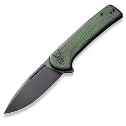 CIVIVI Conspirator Button Lock Green Micarta (3.5" Blk SW Nitro-V) C21006-2