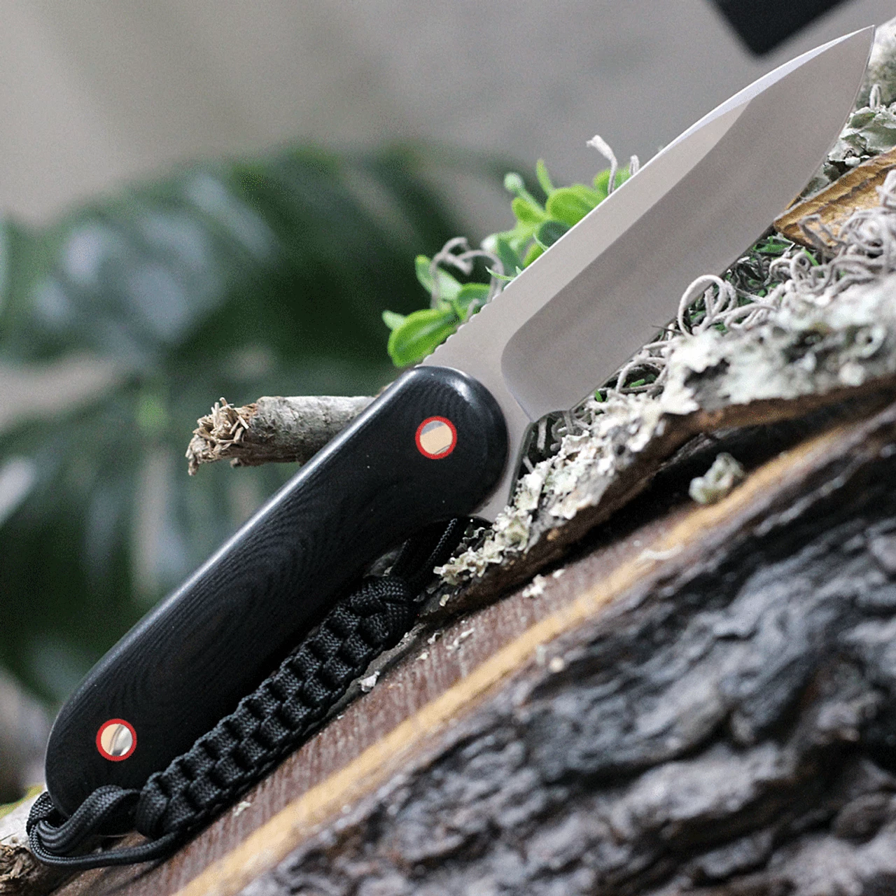 CIVIVI Elementum Fixed Blk Contoured G10 w/Leather Sheath (4" Satin) C2104A 5 CIVIVI Elementum Fixed Blk Contoured G10 w/Leather Sheath (4" Satin) C2104A - Image 3