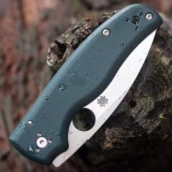 Spyderco Shaman Knifeworks Exclusive Forest Green G10 (3.5" C8TS 204P) C229GPDGR -Knives Sales C229GPDGR.8 32570.1660840260