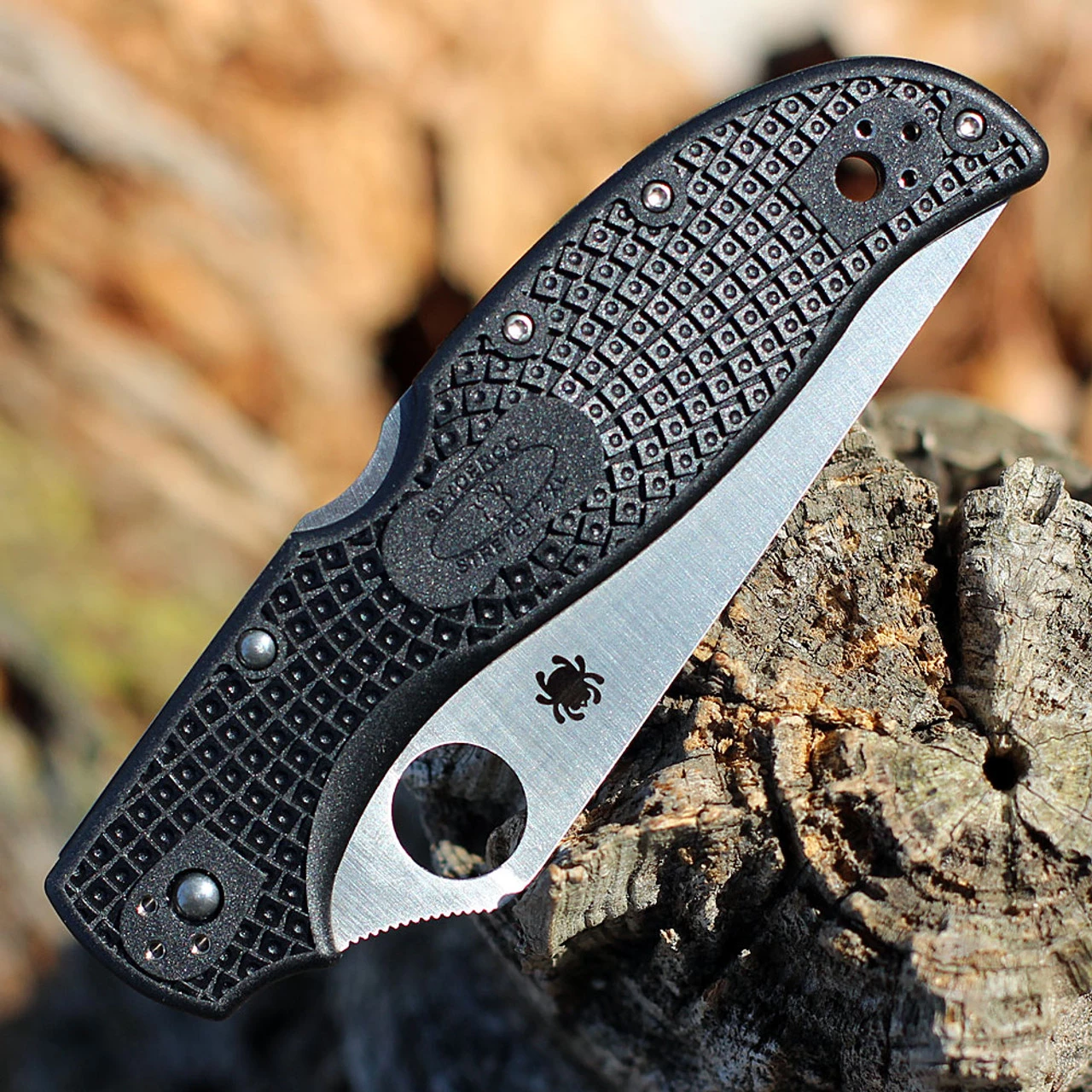 Spyderco Stretch 2 XL Lightweight Blk FRN (4" VG-10 Satin) C258PBK 5 Spyderco Stretch 2 XL Lightweight Blk FRN (4" VG-10 Satin) C258PBK - Image 3