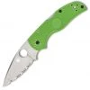 Spyderco Native 5 Salt Green FRN (2.95" LC200N Satin Serrated) C41GR5 -Knives Sales C41PSGR5 93145.1657548405