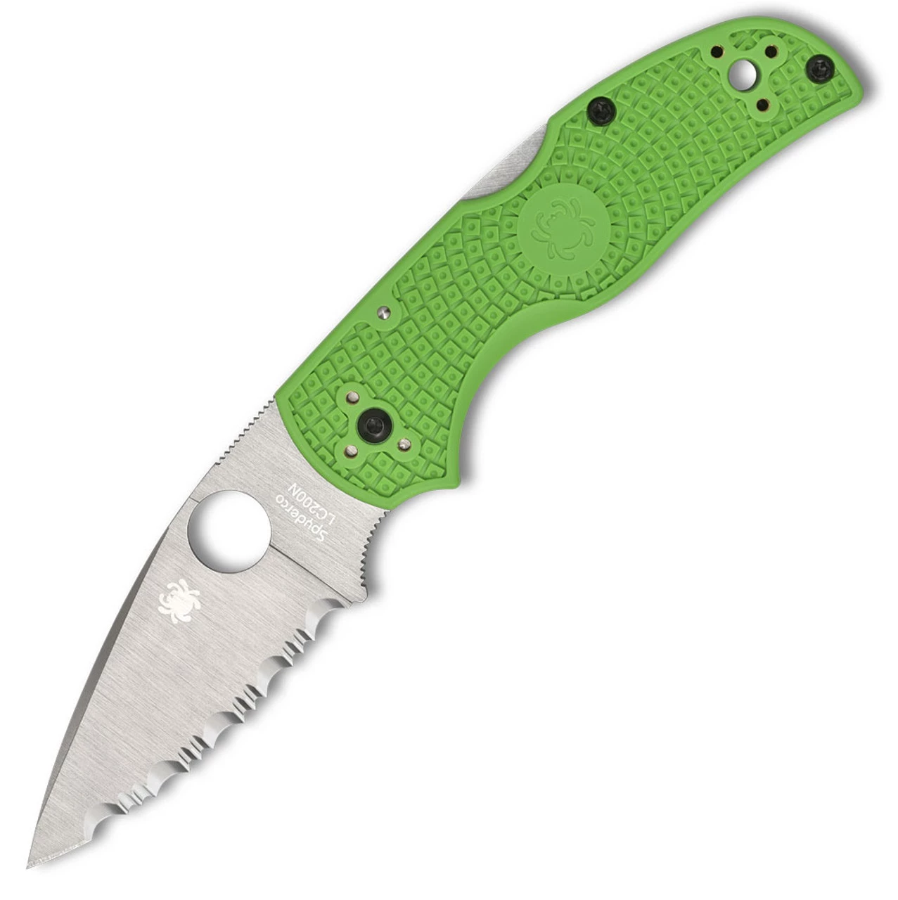 Spyderco Native 5 Salt Green FRN (2.95" LC200N Satin Serrated) C41GR5 3 Spyderco Native 5 Salt Green FRN (2.95" LC200N Satin Serrated) C41GR5