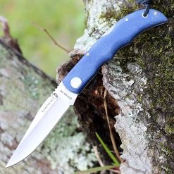 Castillo Tagus - River Blue Micarta (3.6" 14C28N Satin) C5RBM