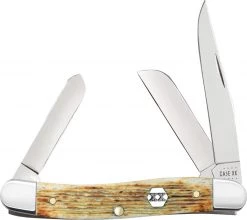 Case Medium Stockman 36721 Burnt Cream Bone (6318 SS)