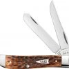 Case Mini Trapper 42652 Brown Bone Peach Seed (6207 SS) -Knives Sales CA42652 87077.1639505373