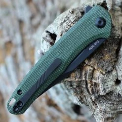 CIVIVI Mini Sandbar Green Micarta w/Ti Clip (3" Blk SW Nitro-V) C20011-3 -Knives Sales CIVC200113.2 62847.1652897317