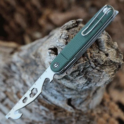 CIVIVI Crit Front Flipper Multi-Tool Green Micarta (3" SW Nitro-V ) C20014F-3 -Knives Sales CIVC20014F3.1 90587.1635862743