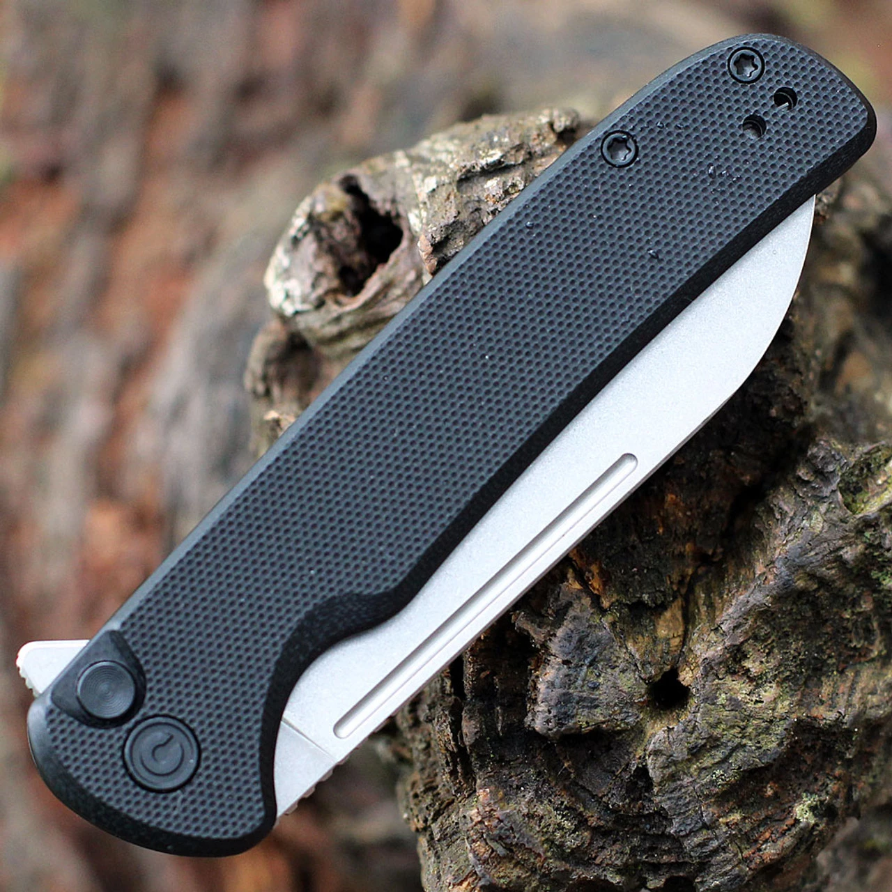 CIVIVI Chevalier Button Lock Black G10 (3.5" SW 14C28N) C20022-1 5 CIVIVI Chevalier Button Lock Black G10 (3.5" SW 14C28N) C20022-1 - Image 3