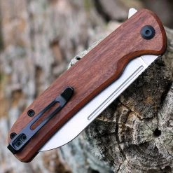 CIVIVI Chevalier Button Lock Cuibourtia Wood (3.5" SW 14C28N) C20022-3 -Knives Sales CIVC200223.21 38531.1652901154
