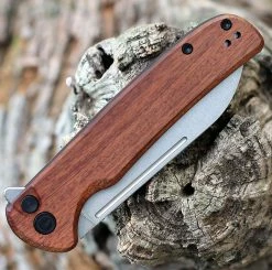 CIVIVI Chevalier Button Lock Cuibourtia Wood (3.5" SW 14C28N) C20022-3 -Knives Sales CIVC200223.3 70358.1652901154