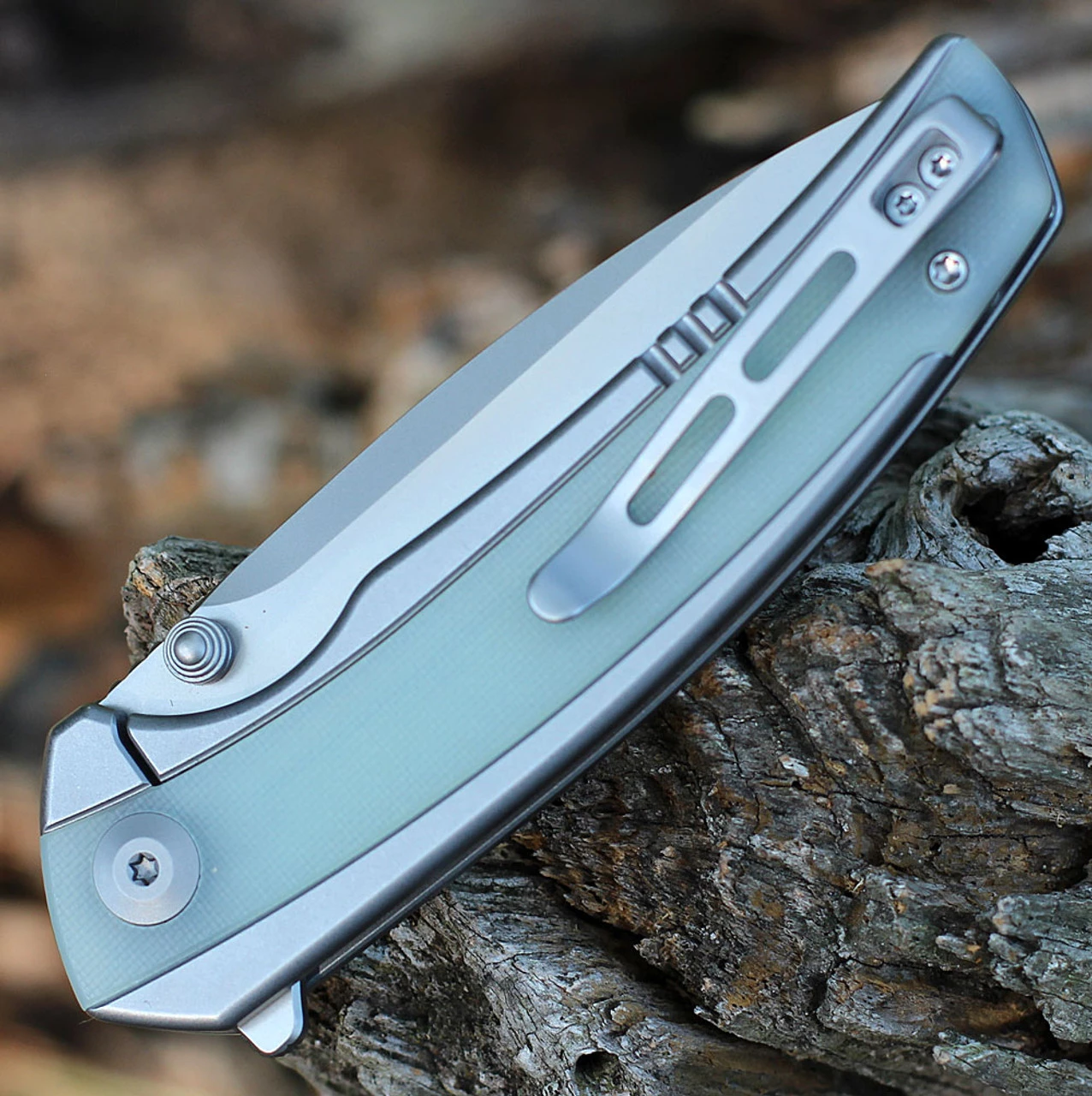 CIVIVI Teraxe Flipper - Plain Steel / Natural G10 (3.48" Nitro-V BB) C20036-2 6 CIVIVI Teraxe Flipper - Plain Steel / Natural G10 (3.48" Nitro-V BB) C20036-2 - Image 4