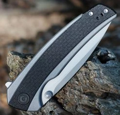 CIVIVI Teraxe Flipper - Gray Steel / Blk G10 (3.48" Nitro-V BB) C20036-3 -Knives Sales CIVC200363.2 57971.1660666986
