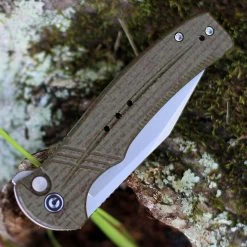 CIVIVI Cogent Button Lock - Green Coarse Micarta (3.47" BB 14C28N) C20038D-5 -Knives Sales CIVC20038D5.2 96380.1658157279