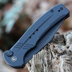 CIVIVI Cogent Button Lock - Black G10 (3.5" Blk Serr) C20038E-1 -Knives Sales CIVC20038E1 61019.1639064441