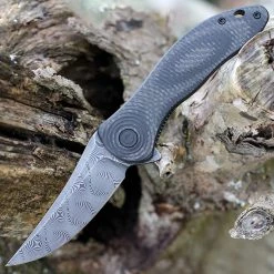 CIVIVI Synergy3 - Blk G10 / CF (3.2" Blk Damascus) C20075A-DS1