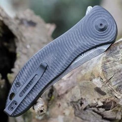 CIVIVI Synergy3 - Blk G10 / CF (3.2" Blk Damascus Tanto) C20075B-DS1 -Knives Sales CIVC20075BDS1.2 55063.1641413798