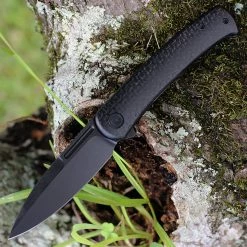 CIVIVI Cetos Frame Lock - Blk Coarse Micarta (3.48" Blk 14C28N) C21025B-2