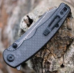 CIVIVI P87 Folder - Twill CF G-10 (2.90" Damascus) C21043-DS1 -Knives Sales CIVC21043DS1.2 04727.1660744977