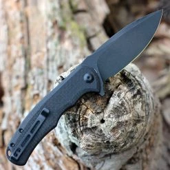 CIVIVI Praxis Flipper Blk Coarse Micarta (3.8" Blk SW 9Cr18MoV) C803G -Knives Sales CIVC803G 33563.1652900446