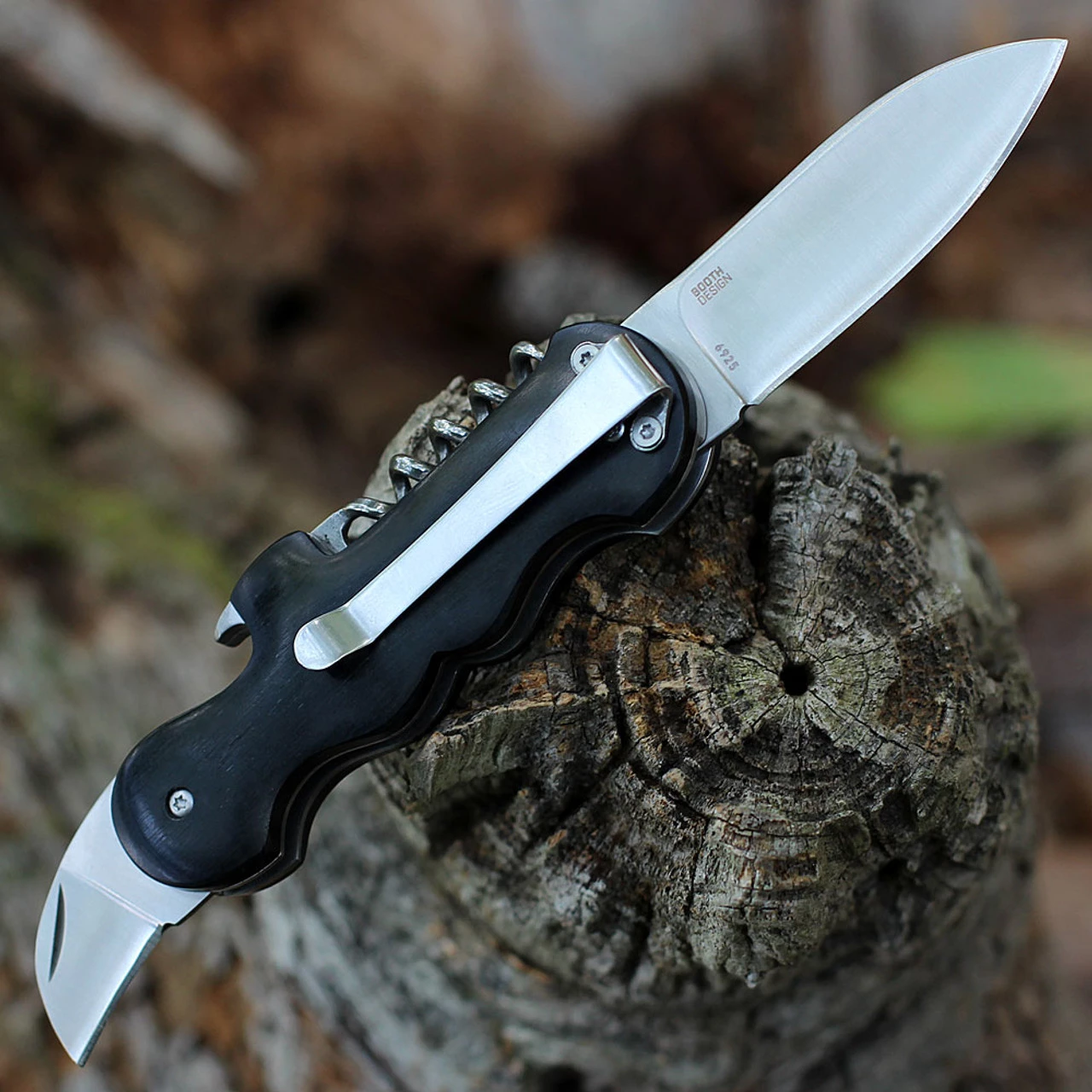 CRKT Triple Play - Blk Pakkawood (2.5" SS Satin) 6925 4 CRKT Triple Play - Blk Pakkawood (2.5" SS Satin) 6925 - Image 2