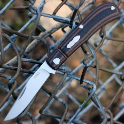 CRKT Rogers Venandi Slip Joint - Blk / Brown G10 (3.12" 8Cr13MoV) 7100