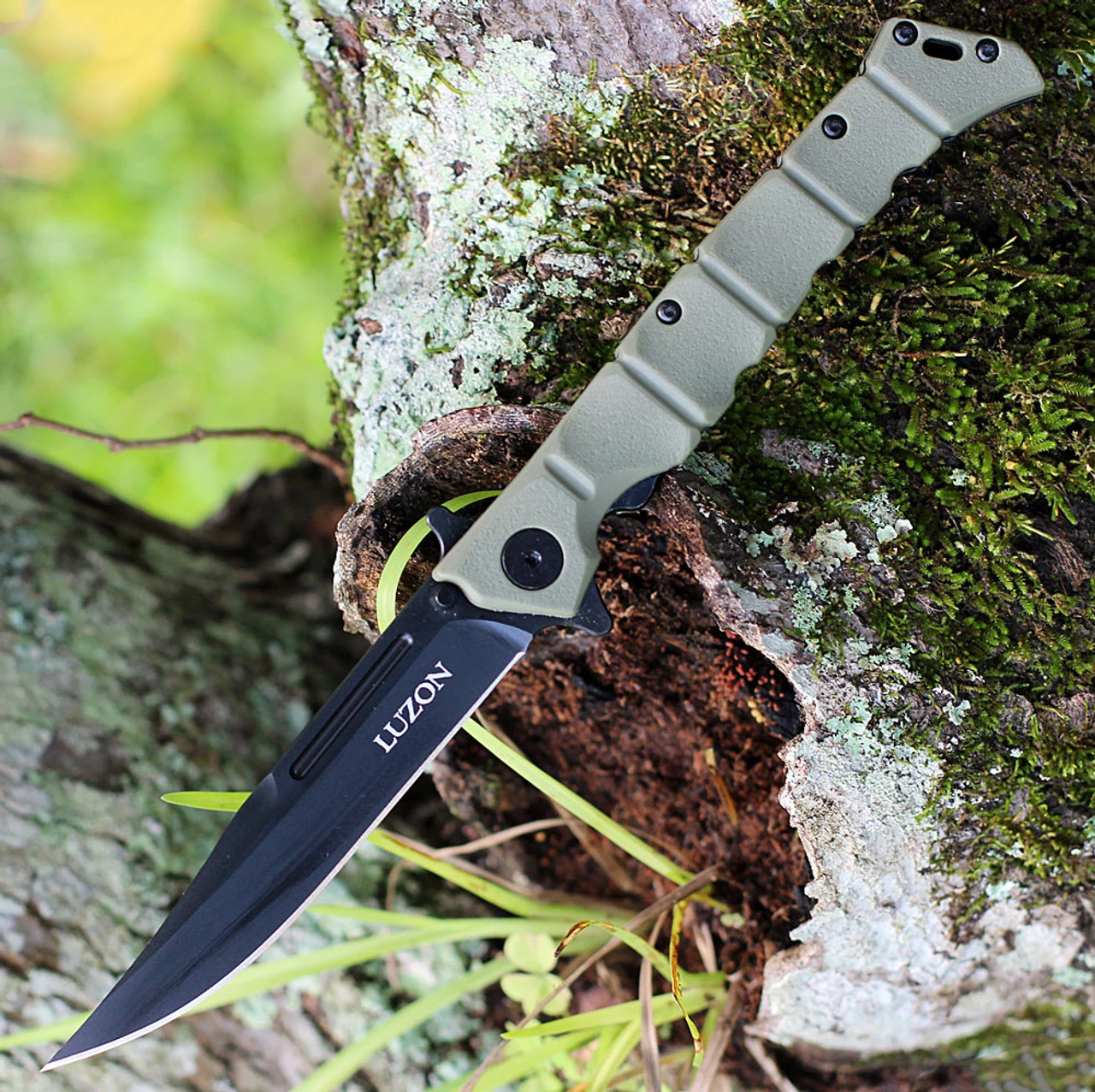 Cold Steel Med Luzon - OD GFN (4" 8Cr13MoV) CS20NQLODBK 3 Cold Steel Med Luzon - OD GFN (4" 8Cr13MoV) CS20NQLODBK