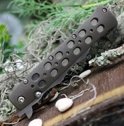 Cold Steel 4" Kris Ti-Lite Folding Knife 26SK4, 4" AUS-10A Satin Plain Blade, Flat Dark Earth Zytel Handle -Knives Sales CS26SK4.1 36823.1617651460