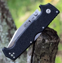 Cold Steel SR1 Lite Black Griv-Ex (4" Satin Clip Point) 62K1 -Knives Sales CS62K1.3 13322.1632238942