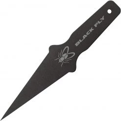 Cold Steel Black Fly Throwing Knife (8" Carbon Spring Steel Blk Spike) 80STMA