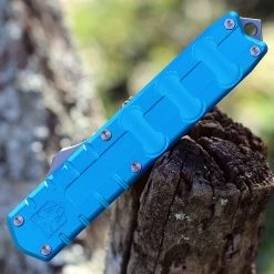 CobraTec Enforcer OTF Automatic - Blue Alum. (3.25" M390 Satin) CTEBLUM390DNS -Knives Sales CTEBLUM390DNS.2 00307.1641394643