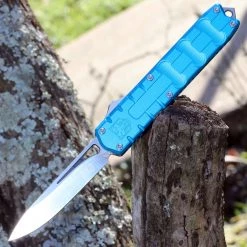 CobraTec Enforcer OTF Automatic - Blue Alum. (3.25" M390 Satin) CTEBLUM390DNS