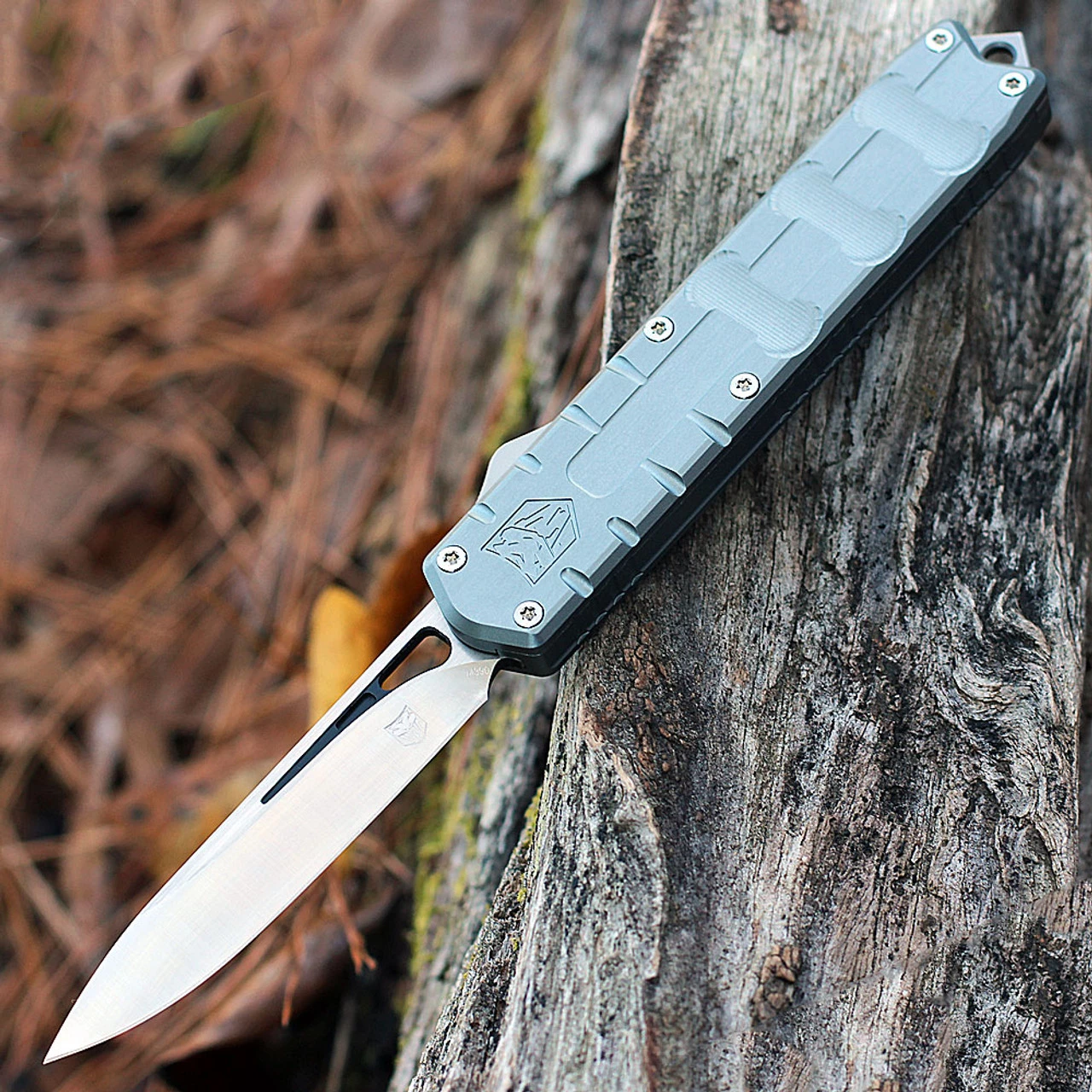 CobraTec Enforcer OTF Automatic - Grey Alum. (3.25" M390 Satin) CTEGRYM390DNS 3 CobraTec Enforcer OTF Automatic - Grey Alum. (3.25" M390 Satin) CTEGRYM390DNS